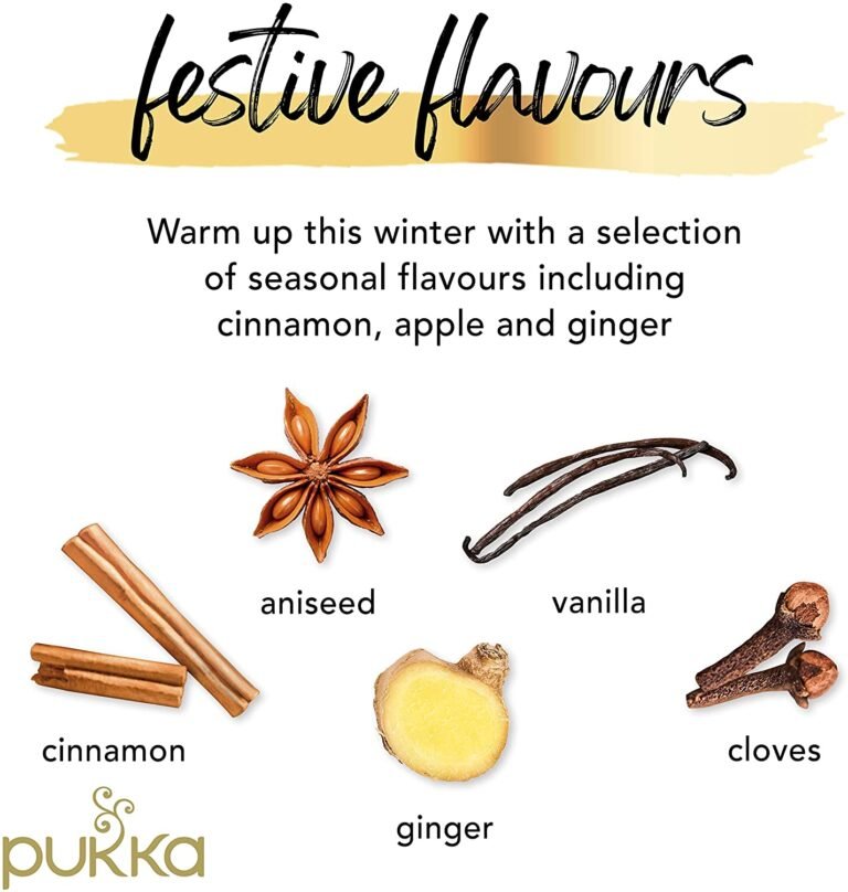 Pukka Herbs Christmas Tin, Herbal Tea Gift Set, Selection