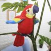 Cute Electric Talking Parrot Plush Toy Speaking Record Repeats Waving Wings Electroni Bird Stuffed Plush Toy As Gift For Kids Bi