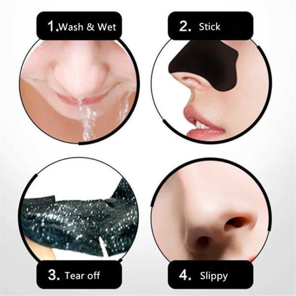 100pcs Nose Blackhead Remover Mask Deep Cleansing Skin Care Shrink Pore Acne Treatment Mask Nose Black dots Pore Clean Strips