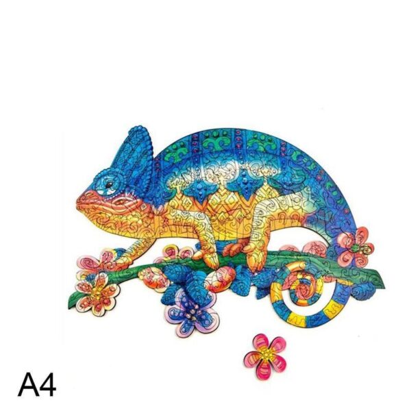 Wooden Jigsaw Puzzle Fox Puzzle Board Set Toy Interesting Wooden Puzzles For Adults Kids Christmas Gifts Educational Games Toys