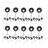 60pcs 10 Group Set High Quality Rubber Space Beans For Sea Carp Fly Fishing Accessories Spinner Bait Fish Sport Tool Face Carp