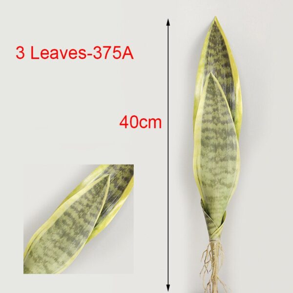 Artificial Plants for Home Garden Decoration Sansevieria Branch Fake Plants Plastic Leaves DIY Bonsai Plants