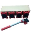 Furniture Mover Tool Transport Lifter Heavy Stuffs Moving 4 Wheeled Roller with 1 Bar Set
