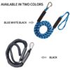 2 Packs Boat Bungee Dock Lines Bungee Cords Docking Rope Stretches 4-5.5ft Mooring Rope Foam Float Fishing Boat Accessories