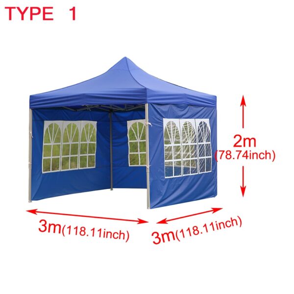 Portable Outdoor Tent Oxford Cloth Side Wall Rainproof Waterproof Tent Gazebo Garden Shade Shelter Side Wall Without Canopy Top