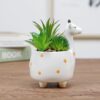 Cute Animal Flower Pot Ceramic Vase Planter Desktop Ornaments Home Decor Garden Pot Succulent Pot Plant Pot