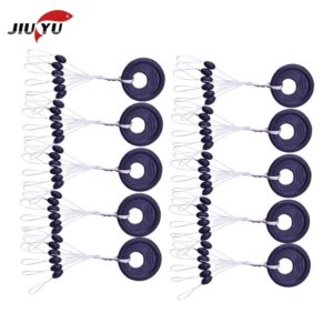 60pcs 10 Group Set High Quality Rubber Space Beans For Sea Carp Fly Fishing Accessories Spinner Bait Fish Sport Tool Face Carp