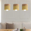 Nordic simplicity LED E27 Pendant light Modern macaron Hanging Lights Home improvement Iron and wood decoration Pendant lamp