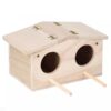 Wooden Pet Bird Nests House Breeding Bird Box Cage Birdhouse Accessories for Parrots Swallows 23x13x12cm
