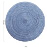 6pcs/set Round Ramie Insulation Pad Solid Placemats Linen Non Slip Table Mats Kitchen Accessories Decoration Home Pad Coaster