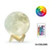 New Dropship 3D Print Moon Lamp Colorful Change Touch Usb Led Night Light Home Decor Creative Gift