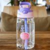 Kids Water Sippy Cup Creative Cartoon Baby Feeding Cups with Straws Leakproof Water Bottles Outdoor Portable Children's Cups