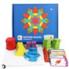 Hot Sale 155pcs Wooden Jigsaw Puzzle Board Set Colorful Baby Montessori Educational Toys for Children Learning Developing Toy