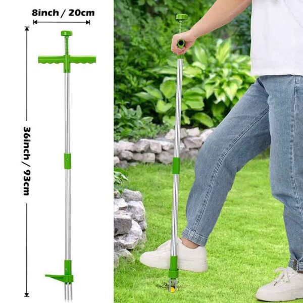 ZK30 Long Handle Weed Remover Durable Garden Lawn Weeder Outdoor Yard Grass Root Puller Tools Garden Planting Elements