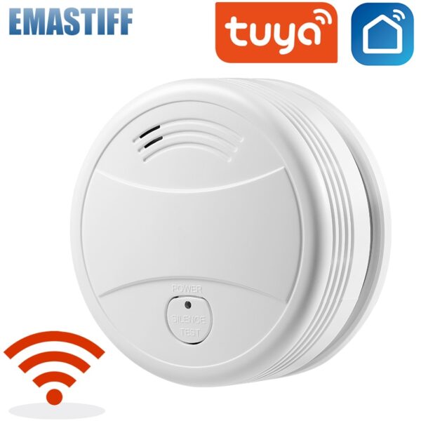 Independent Smoke Detector Sensor Fire Alarm Home Security System Firefighters Tuya WiFi/433mhz Smoke Alarm Fire Protection