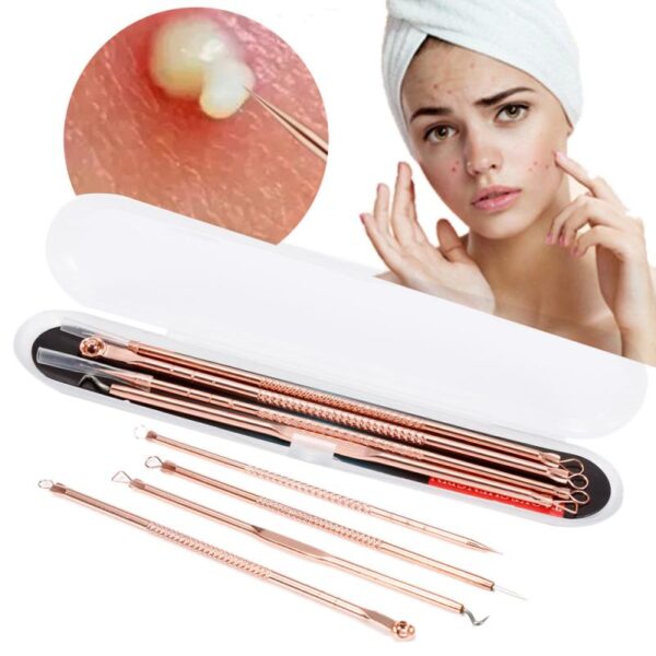 4pcs Blackhead Remover Cleaner Tool Acne Blemish Needle Pimple Spot Extractor Makeup Sets