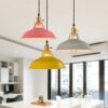 Retro Industrial style Colorful Restaurant kitchen home lamp Pendant light Vintage Hanging Light lampshade Decorative lamps