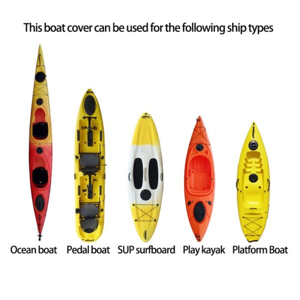 Professional Kayak Cover Waterproof Kayak Boat UV Resistant Dustproof Camo Canoe Storage Boat Accessories Swimming Pool Boat