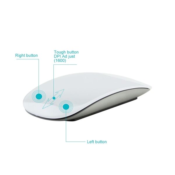 Bluetooth Wireless Arc Touch Magic Mouse Ergonomic Ultra Thin Rechargeable Mice Optical 1600 DPI For Apple Macbook