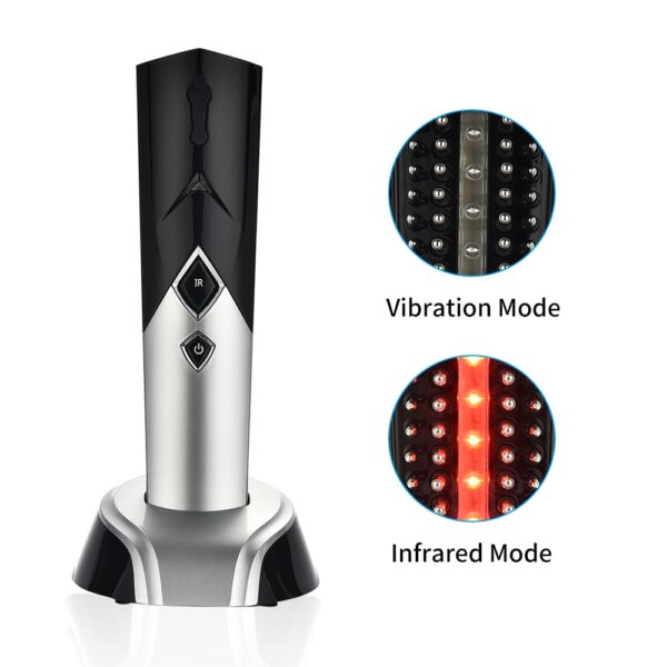 Electric Laser Hair Growth Comb Anti Hair Loss Infrared Therapy Treatment Vibration Massage Hair Brush Hair Care Styling Supply