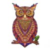 Unique Wooden animal Jigsaw Puzzles Mysterious Owl 3D Puzzle Gift For Adults Kids Educational Puzzle Fabulous Interactive Gift