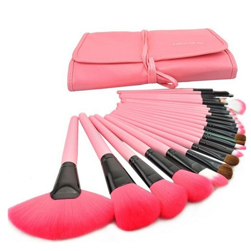 Gift Bag Of 24 pcs Makeup Brush Sets Professional Cosmetics Brushes Eyebrow Powder Foundation Shadows Pinceaux Make Up Tools