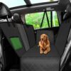 DEKO Dog Car Seat Cover View Mesh Pet Carrier Hammock Safety Protector Car Rear Back Seat Mat With Zipper And Pocket For Travel