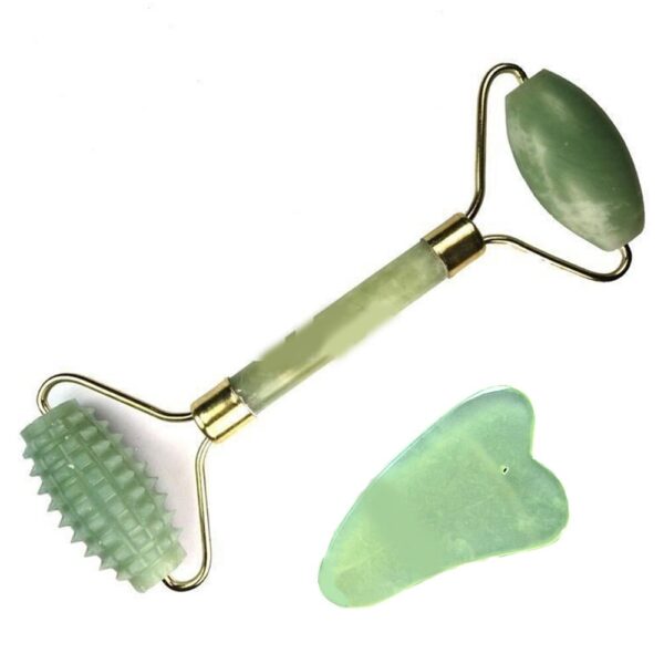Facial Massage Jade Roller Double Heads Stone Face Skin Care Tools Body Skin Relaxation Slimming Beauty Neck Thin Lift Guasha