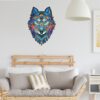 Unique Wooden Puzzle animal Jigsaw Puzzles Mysterious Wolf Puzzles Gift For Adults Kids Educational Puzzle Gift Interactive Toy