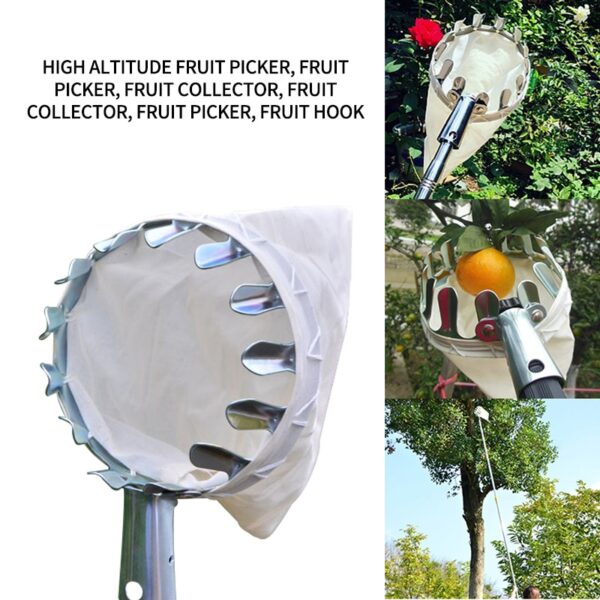 Fruit Picker Head Basket Portable Fruits Catcher For Harvest Picking Citrus Pear Collector Catcher Peach Picking Garden Tool