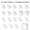 Magnetic Locks Protection From Children Baby Safety Lock Infant Security Locks Drawer Latch Cabinet Door Stopper Lock Limiter