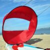 118cm/46" Kayak Downwind Wind Sail Paddle Inflatable Canoe Boats Drifting Wind Sail With Clear Window Kayak Boat Accessories