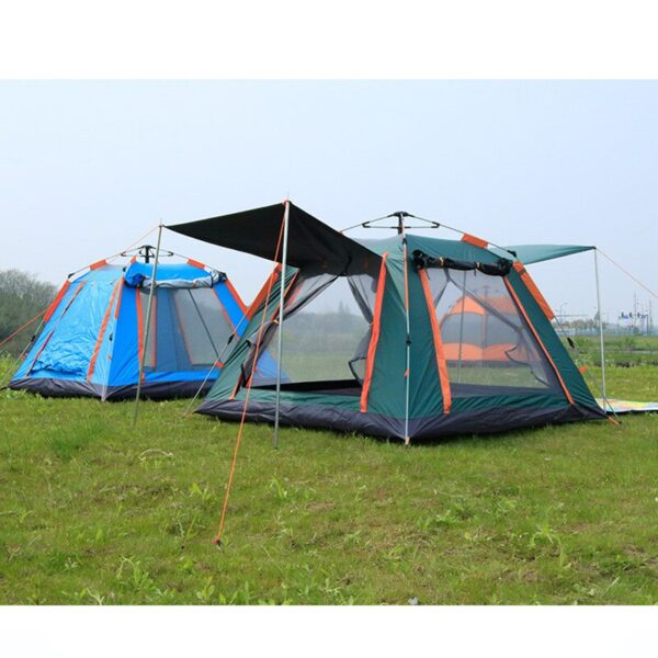 3-4 Person Automatic Camping Tent Ultralarge Family Gazebo Tourist Tent Waterproof Marquee Easy Setup Pop Up Self Driving Tent