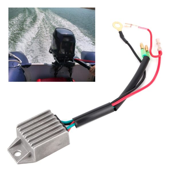 Aluminium Alloy Voltage Regulator Rectifier Stabilizer for 2 Stroke 15HP Outboard Motor Marine Boat Accessories