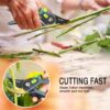 DTBD Plant Trim Horticulture Hand Pruner Cut Secateur Shrub Garden Scissor Tool Anvil Branch Shear Orchard Pruning Shears