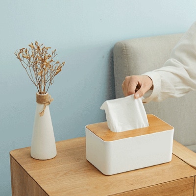 Multi-function Storage Box TV Air Conditioner Remote Control Organizer Practical Tissue Box Home Cosmetic Storage Box