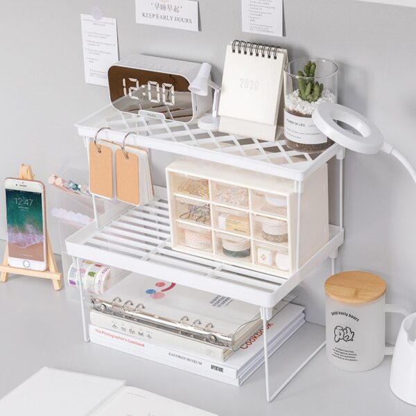 Home Closet Organizer Storage Shelf for Kitchen Rack Space Saving Wardrobe Decorative Shelves Cabinet Holders