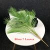 125cm Tropical Palm Plants Large Artificial Tree Branches Plastic Fake Leaves Green Monstera For Home Garden Room Office Decor