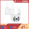 Smar 3MP IP Camera Wifi PTZ Outdoor 4X Digital Zoom 1080P Wireless Camera IR Night Vision H.265 Ai Detection Alert Home Security