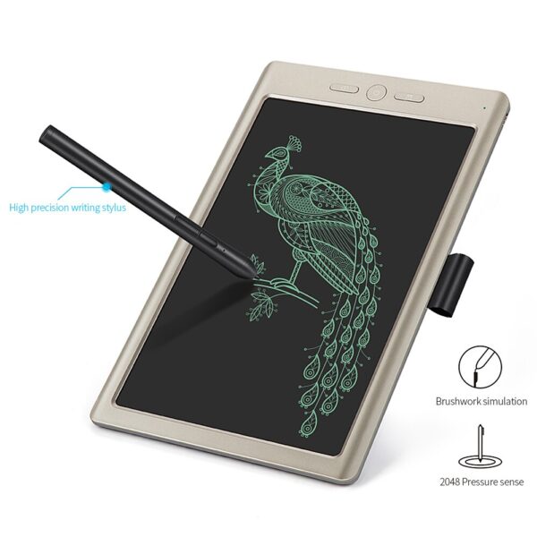 10’’ Smart Office Writing Pad Inspiration Sketchbook Drawing Note Pad with Stylus Pen for Hand-painting/Travelling Gold Bronze