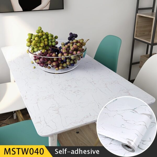 Modern Self Adhesive Contact Paper PVC Furniture Kitchen Marble Wallpapers Home Improvement Film Waterproof Vinyl Wall Stickers