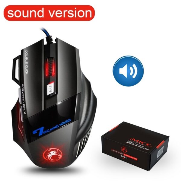 Ergonomic Wired Gaming Mouse 7 Button LED 5500 DPI USB Computer Mouse Gamer Mice X7 Silent Mause With Backlight For PC Laptop