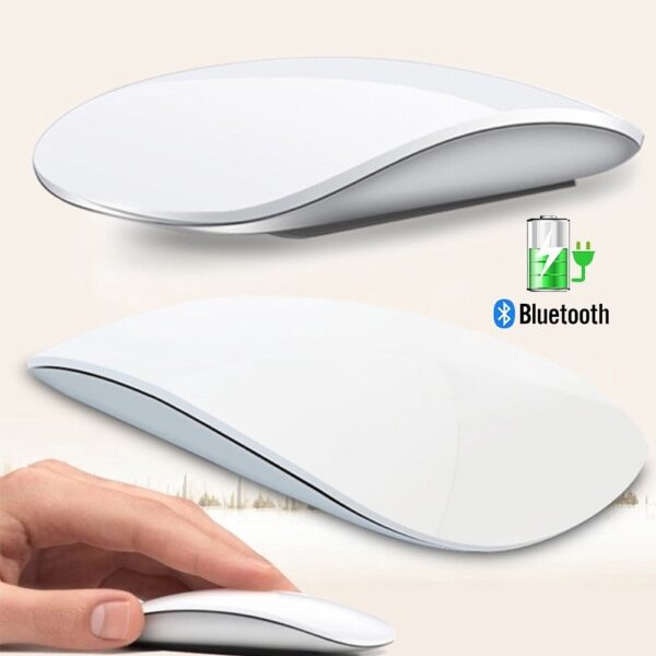 Bluetooth Wireless Arc Touch Magic Mouse Ergonomic Ultra Thin Rechargeable Mice Optical 1600 DPI For Apple Macbook
