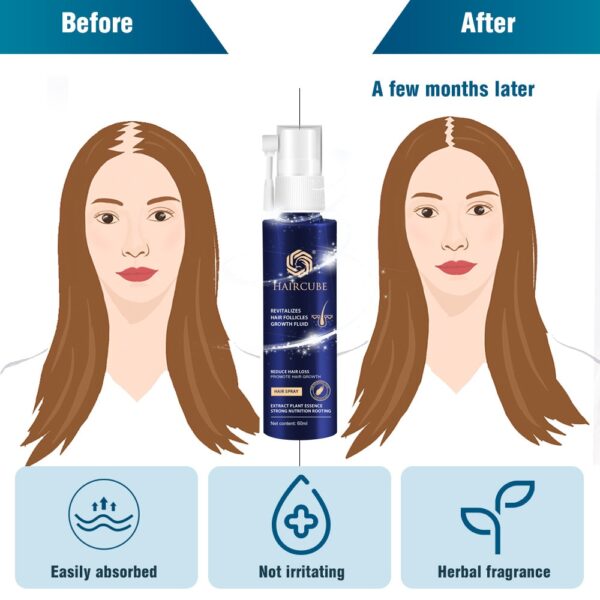 Fast Hair Growth Essence Natural Herbal Health Treatment Hair Loss Makes Hair Growth Longer and Thicker Hair Care Products 60ml