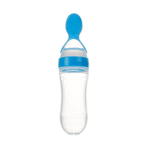 90ML Safe Newborn Baby Feeding Bottle Toddler Silicone Squeeze Feeding Spoon Milk Bottle Baby Training Feeder Food Supplement
