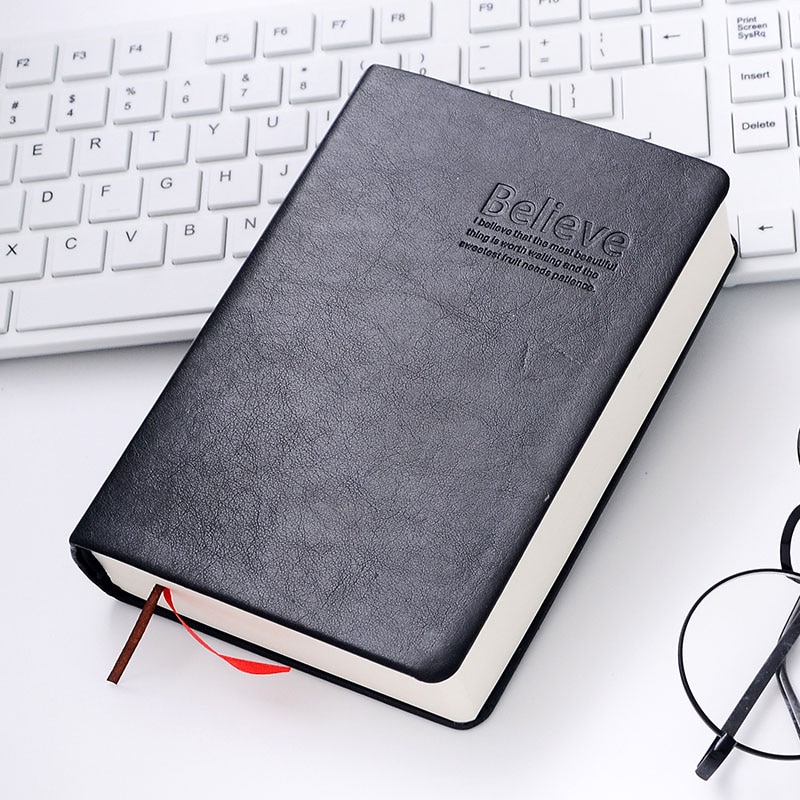 Vintage Thick Paper Notebook Notepad Leather Bible Diary Book