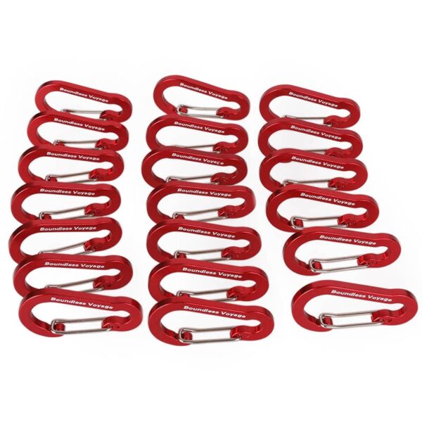 Boundless Voyage Outdoor Climbing Accessories Carabiners Aluminium Alloy Quickdraws Mountaineering Buckle Camping Hook