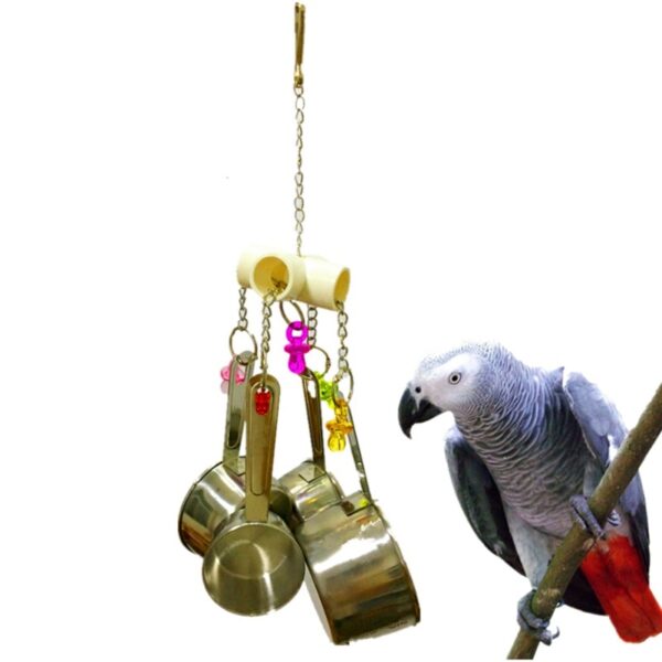 Parrot Toys Suspension Hanging Bridge Chain Pet Bird Parrot Chew Toys Bird Cage Toys For Parrots Birds Accessories
