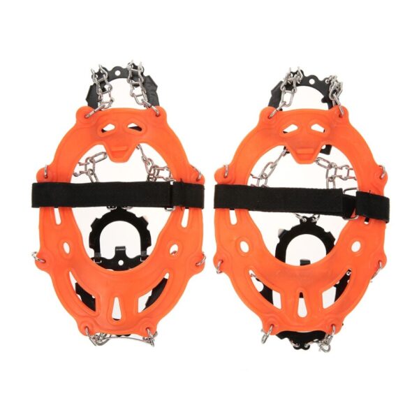 14 Teeth Manganese Steel Crampons Nylon Strap Non-slip Shoes Cover Outdoor Ski Ice Snow Device Hiking Climbing Accessories