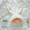 popular girls rabbit Headband Plush Rabbit ears hoops white bunny ears Headdress gifts for woman Photographic tools Selfie